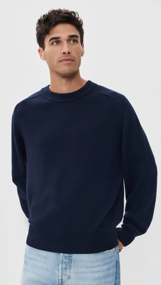 Alex Mill Crewneck Boxy Sweater In Merino Wool | Thumbnail 2 Alex Mill Crewneck Boxy Sweater In Merino Wool | Thumbnail 2