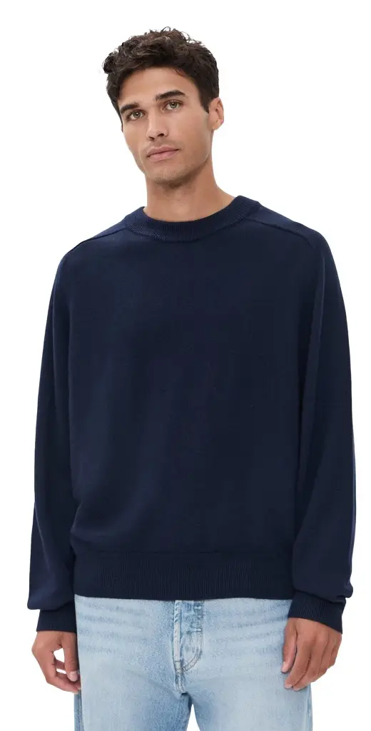 Alex Mill Crewneck Boxy Sweater In Merino Wool