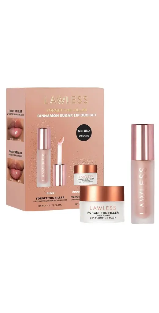 LAWLESS Forget the Filler Cinnamon Sugar Lip Duo
