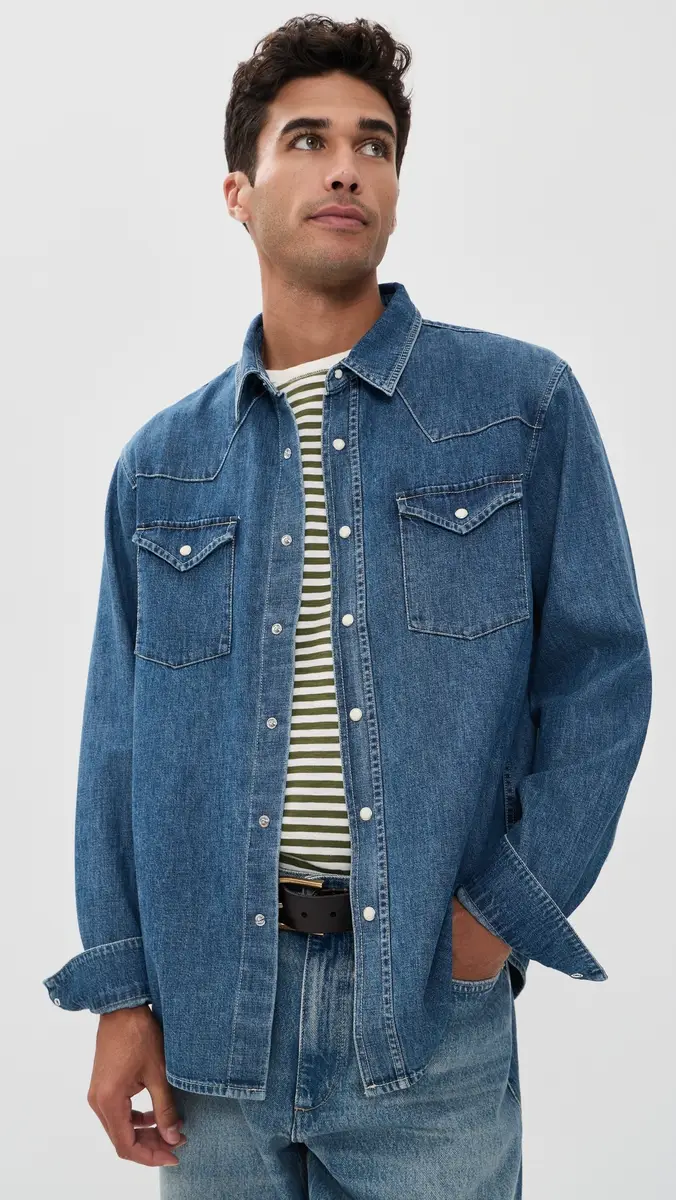 Alex Mill Denim Jackson Pocket Shirt | Thumbnail 3 Alex Mill Denim Jackson Pocket Shirt | Thumbnail 3