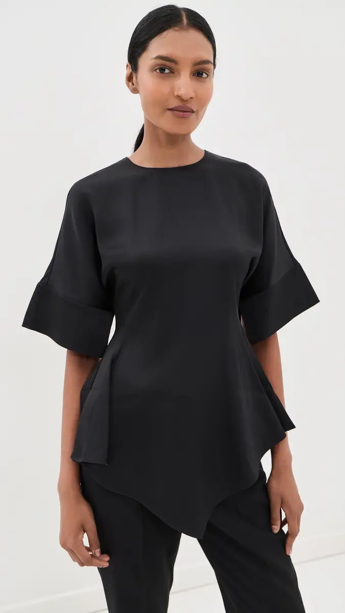 Stella McCartney Ruffled Satin Top | Thumbnail 2 Stella McCartney Ruffled Satin Top | Thumbnail 2