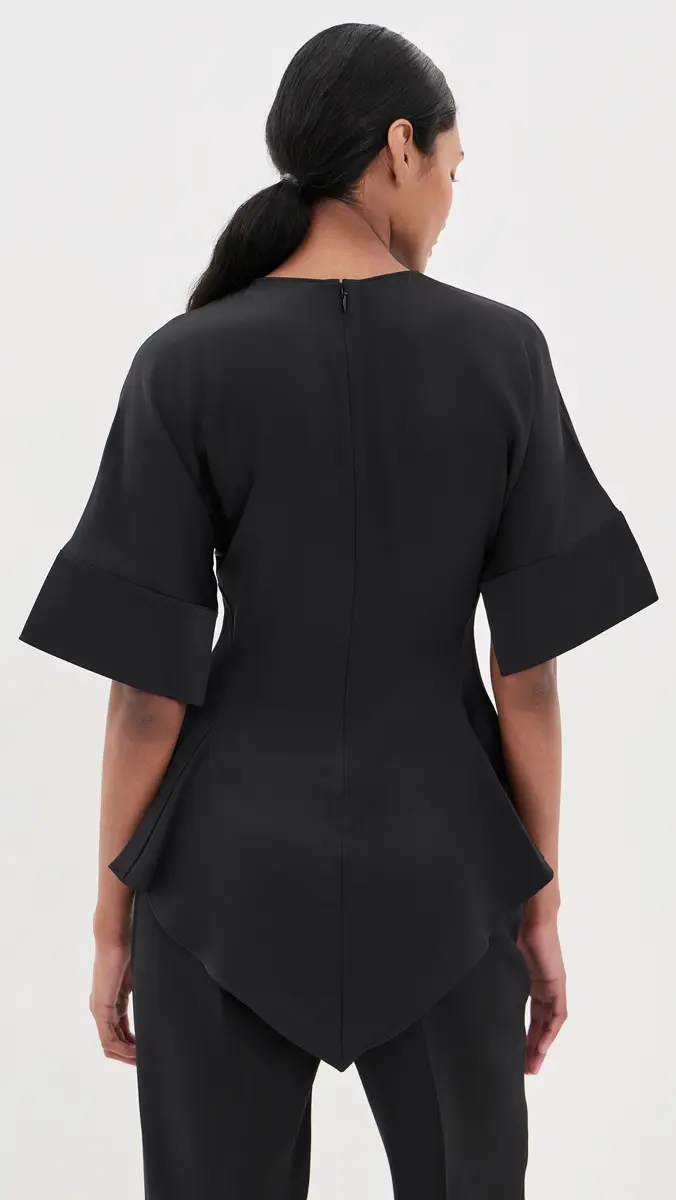 Stella McCartney Ruffled Satin Top | Thumbnail 3 Stella McCartney Ruffled Satin Top | Thumbnail 3