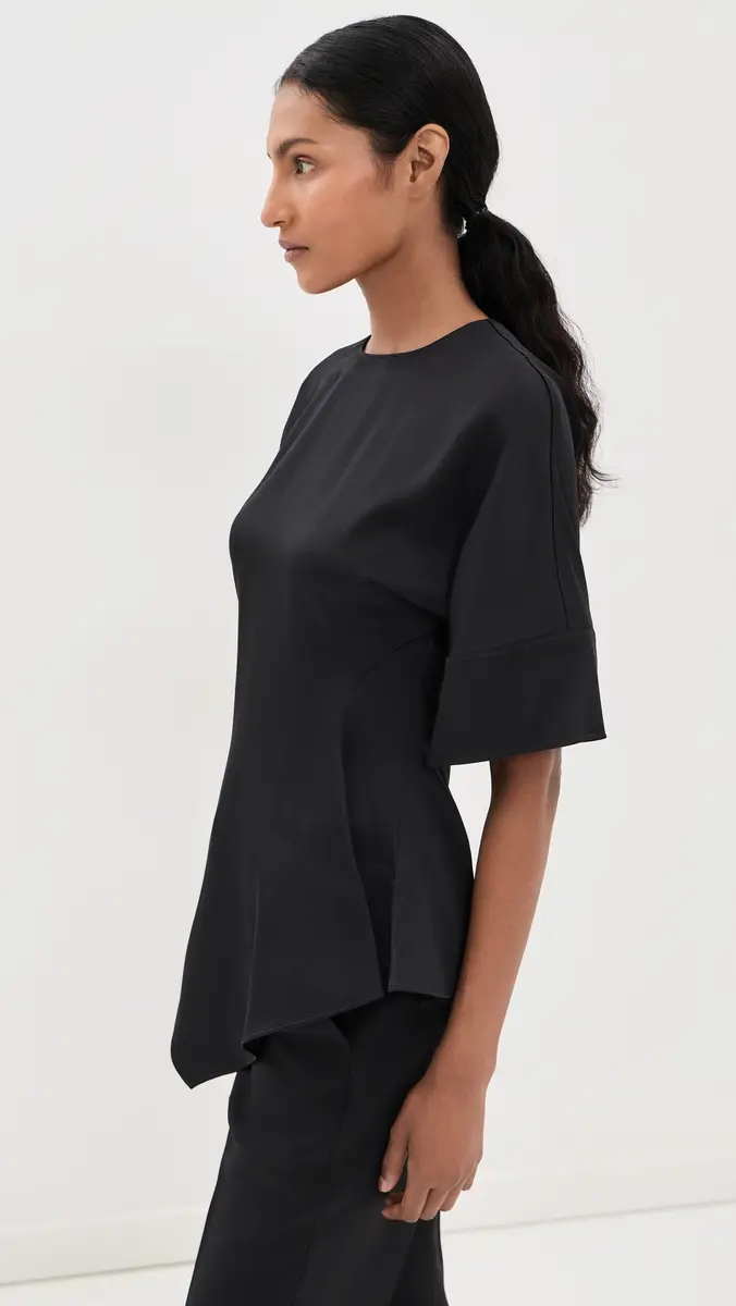 Stella McCartney Ruffled Satin Top | Thumbnail 4 Stella McCartney Ruffled Satin Top | Thumbnail 4
