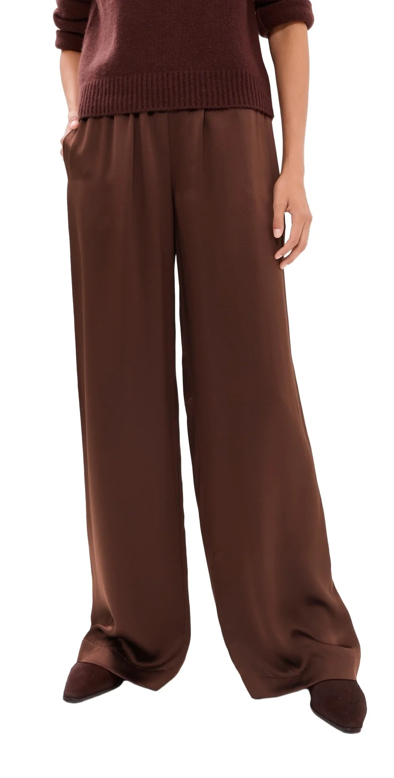 Sablyn Lexi Lower Rise Relaxed Pull On Silk Pants