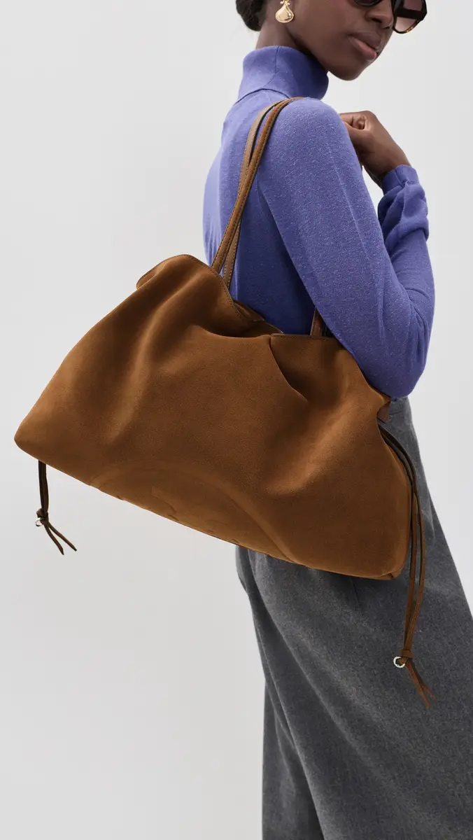 Tory Burch Ella Suede Drawstring Tote | Thumbnail 3 Tory Burch Ella Suede Drawstring Tote | Thumbnail 3