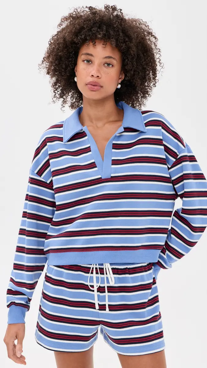 Z Supply Low Key Stripe Polo | Thumbnail 2 Z Supply Low Key Stripe Polo | Thumbnail 2