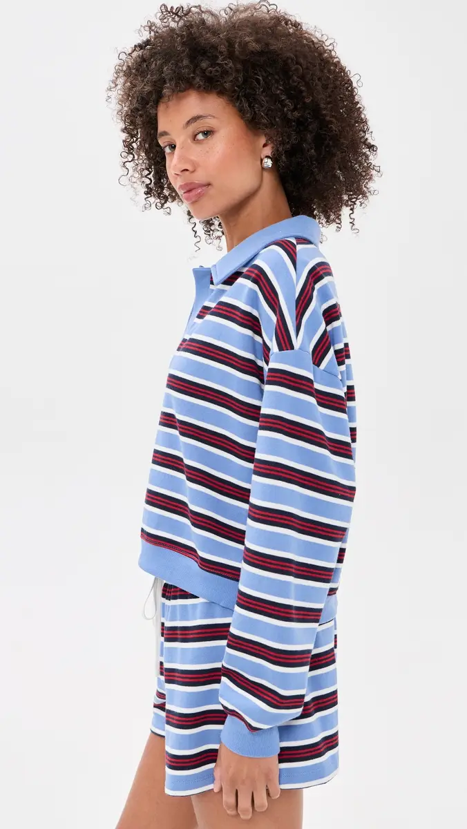 Z Supply Low Key Stripe Polo | Thumbnail 4 Z Supply Low Key Stripe Polo | Thumbnail 4
