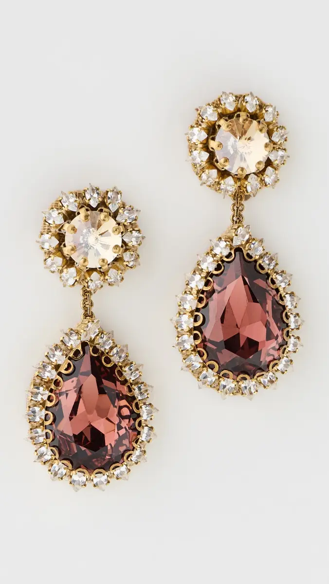Deepa Gurnani Rekhi Earrings | Thumbnail 2 Deepa Gurnani Rekhi Earrings | Thumbnail 2