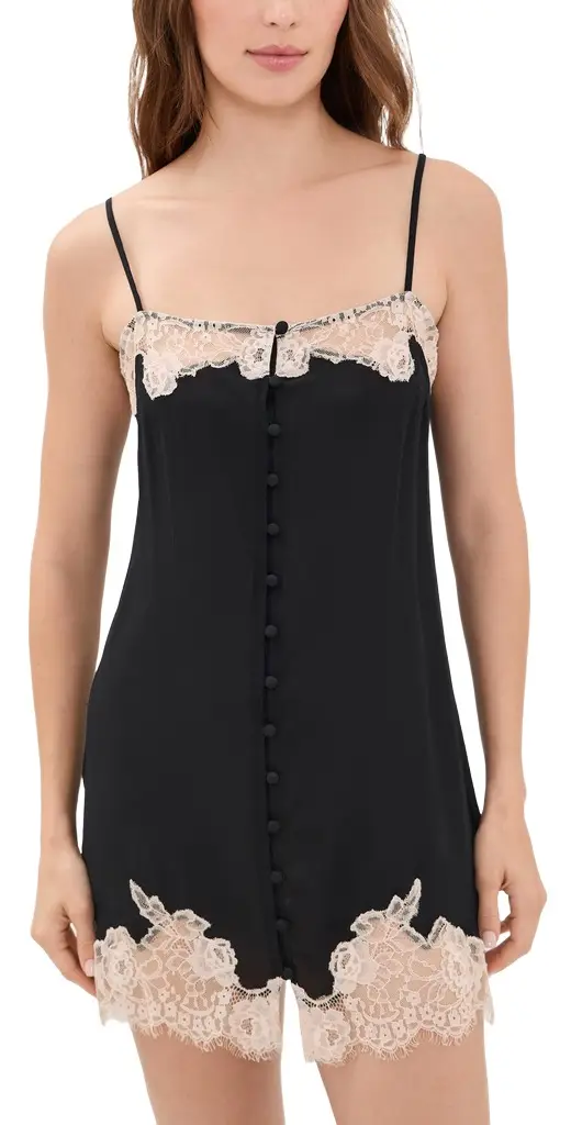 Fleur du Mal Juliet Button Silk Slip