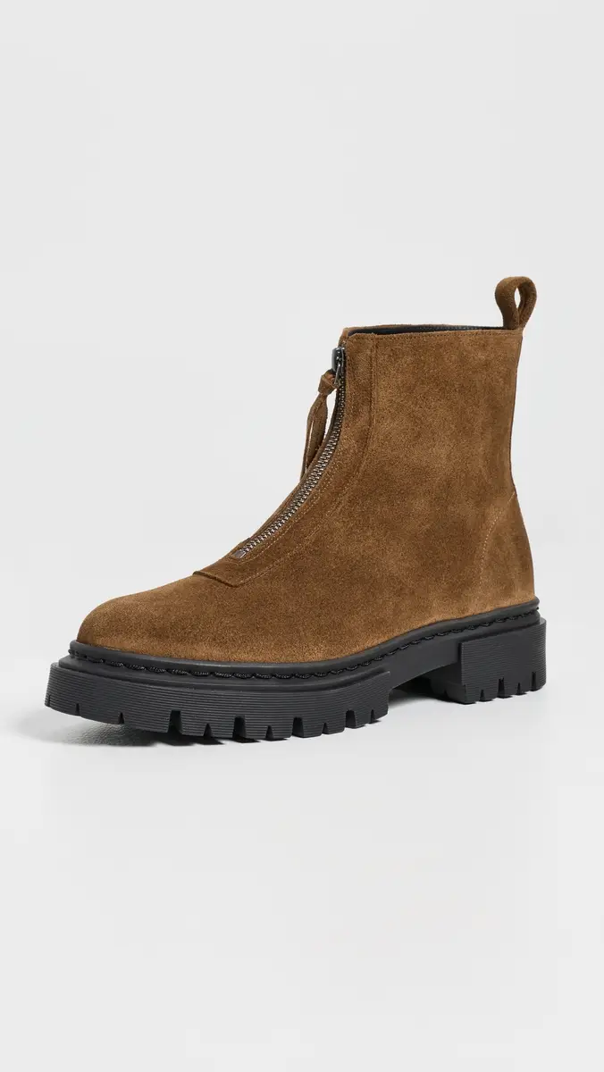 Staud Miles Suede Zip Ankle Boots | Thumbnail 2 Staud Miles Suede Zip Ankle Boots | Thumbnail 2