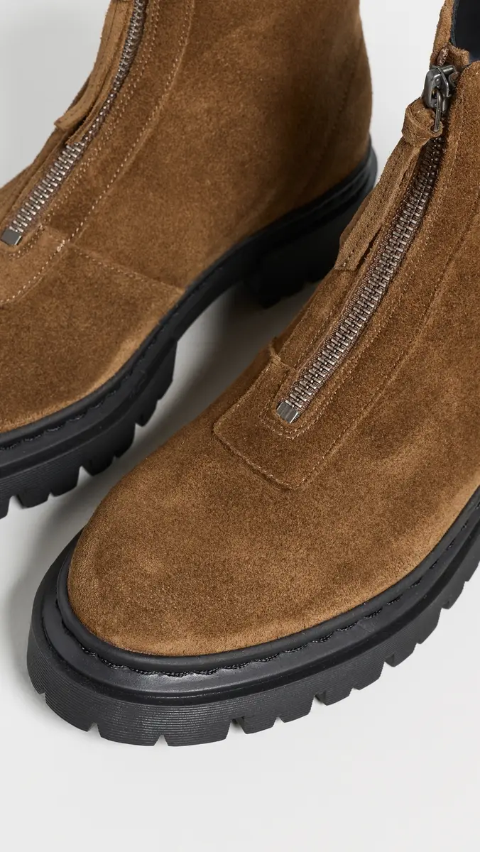 Staud Miles Suede Zip Ankle Boots | Thumbnail 6 Staud Miles Suede Zip Ankle Boots | Thumbnail 6