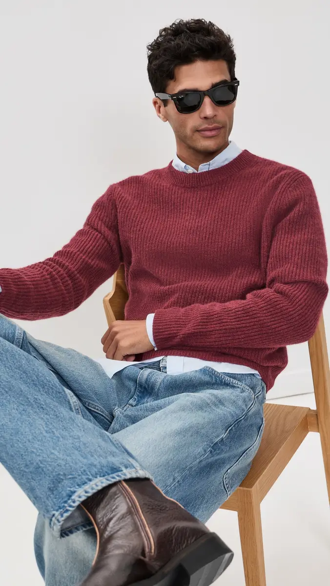 Alex Mill Washed Cashmere Jordan Sweater | Thumbnail 5 Alex Mill Washed Cashmere Jordan Sweater | Thumbnail 5
