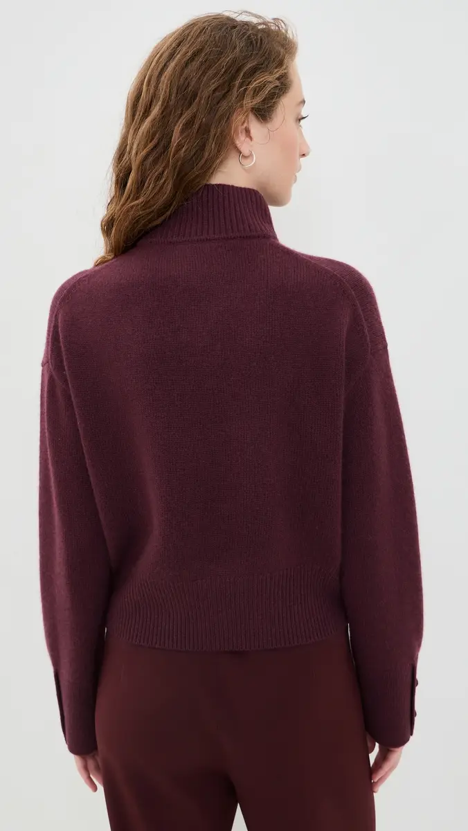 White + Warren Cashmere Blend High Neck Sweater | Thumbnail 3 White + Warren Cashmere Blend High Neck Sweater | Thumbnail 3