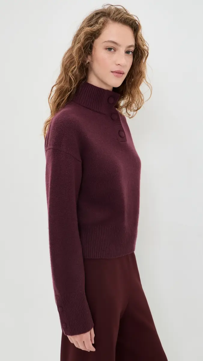 White + Warren Cashmere Blend High Neck Sweater | Thumbnail 4 White + Warren Cashmere Blend High Neck Sweater | Thumbnail 4