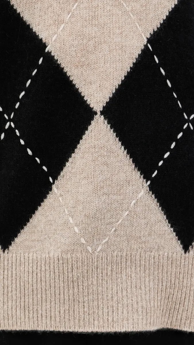 White + Warren Cashmere Argyle Turtleneck Pullover | Thumbnail 6 White + Warren Cashmere Argyle Turtleneck Pullover | Thumbnail 6