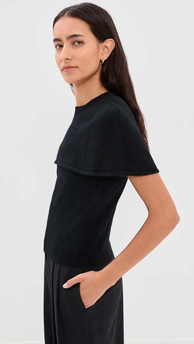 Simkhai Yuki Short Sleeve Cashmere Cape Top | Thumbnail 5 Simkhai Yuki Short Sleeve Cashmere Cape Top | Thumbnail 5