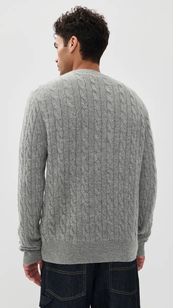 Alex Mill Jordan Cable Cashmere Sweater | Thumbnail 3 Alex Mill Jordan Cable Cashmere Sweater | Thumbnail 3