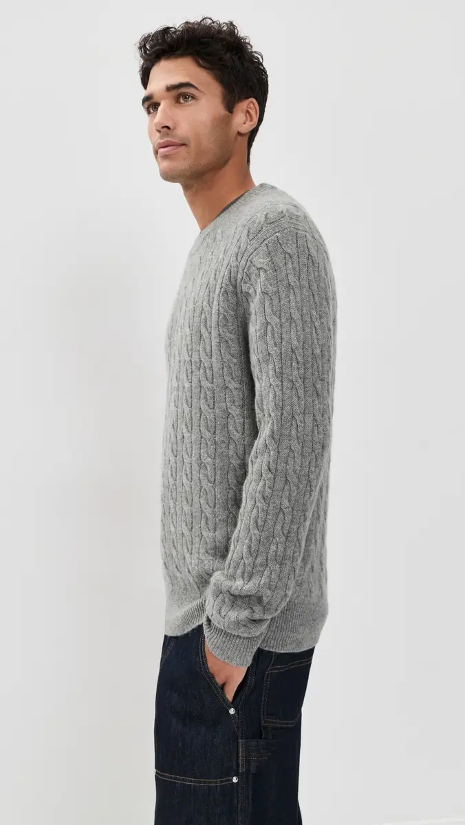 Alex Mill Jordan Cable Cashmere Sweater | Thumbnail 4 Alex Mill Jordan Cable Cashmere Sweater | Thumbnail 4