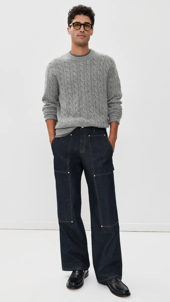 Alex Mill Jordan Cable Cashmere Sweater | Thumbnail 5 Alex Mill Jordan Cable Cashmere Sweater | Thumbnail 5