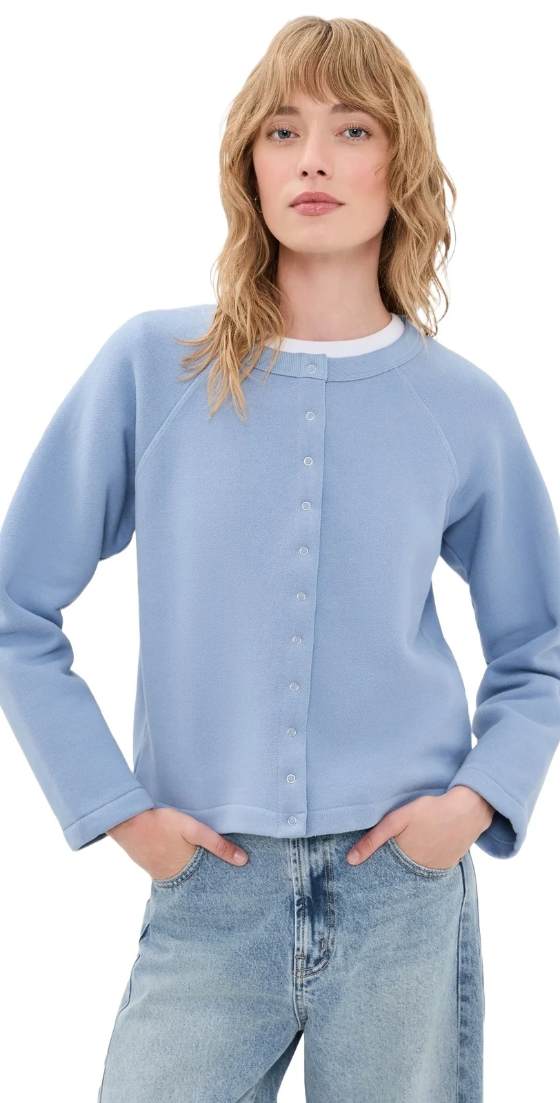 B SIDES Snap Cardigan