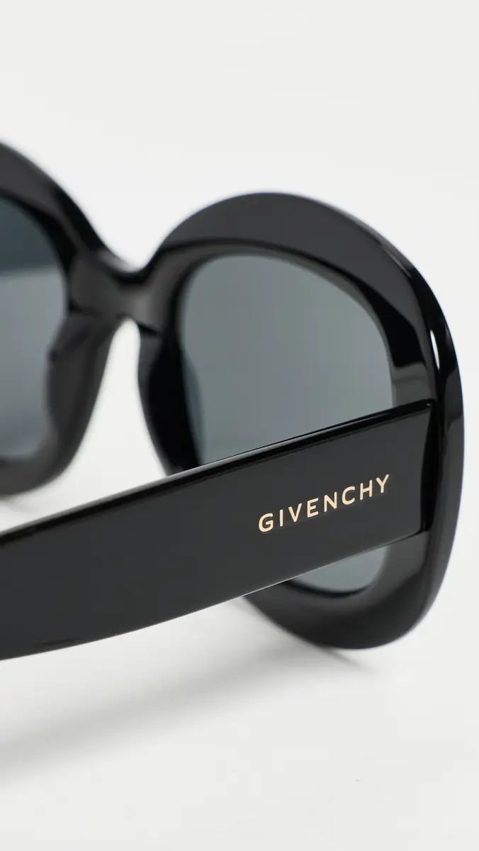 Givenchy City Geometric Sunglasses Shiny Black / Smoke | Thumbnail 4 Givenchy City Geometric Sunglasses Shiny Black / Smoke | Thumbnail 4