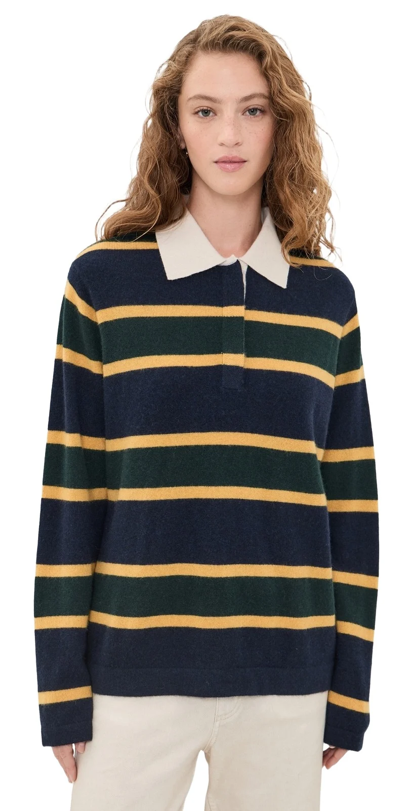 Cashmere Rugby Polo Pullover