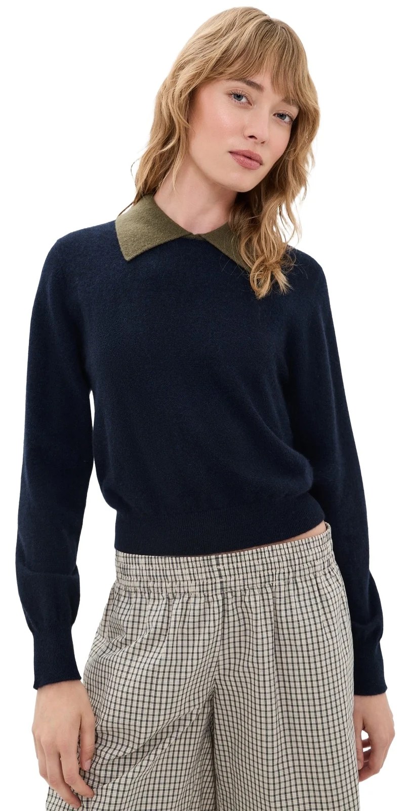Cashmere Contrast Collar Sweater Cashmere Contrast Collar Sweater