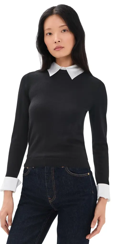 Alice + Olivia Porla Collared Sweater