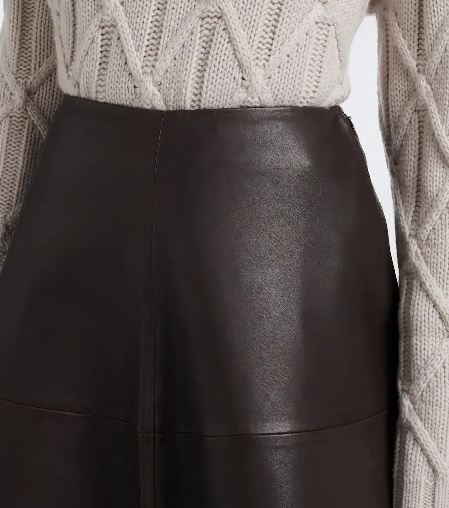 Altuzarra Varda leather midi skirt | Thumbnail 2 Altuzarra Varda leather midi skirt | Thumbnail 2