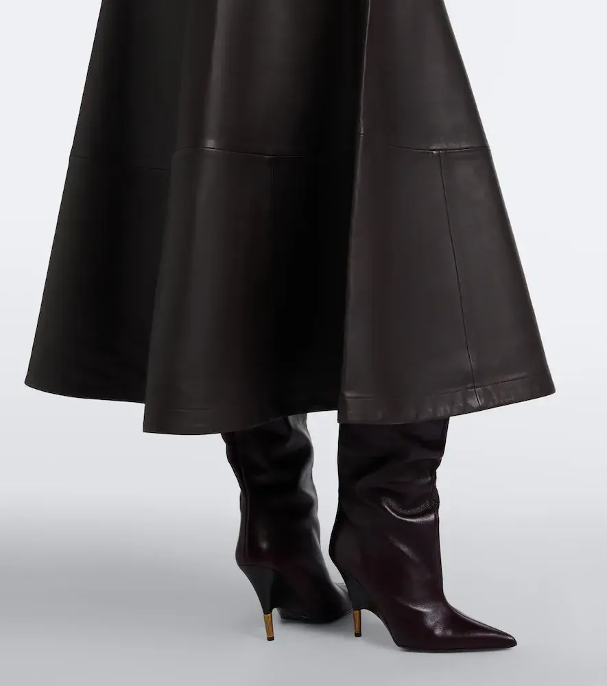 Altuzarra Varda leather midi skirt | Thumbnail 4 Altuzarra Varda leather midi skirt | Thumbnail 4