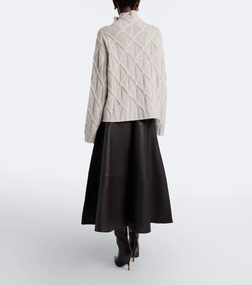 Altuzarra Varda leather midi skirt | Thumbnail 5 Altuzarra Varda leather midi skirt | Thumbnail 5