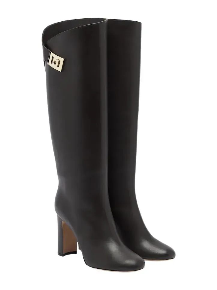 Leather knee-high boots Leather knee-high boots