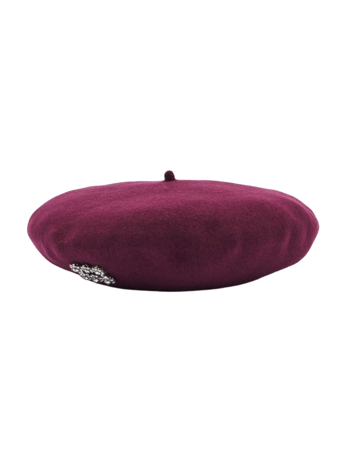 Crystal-embellished wool beret Crystal-embellished wool beret