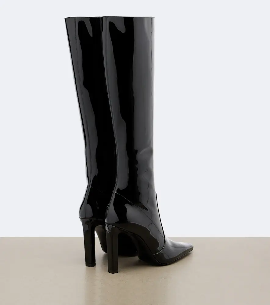 Saint Laurent Francoise patent leather knee-high boots | Thumbnail 3