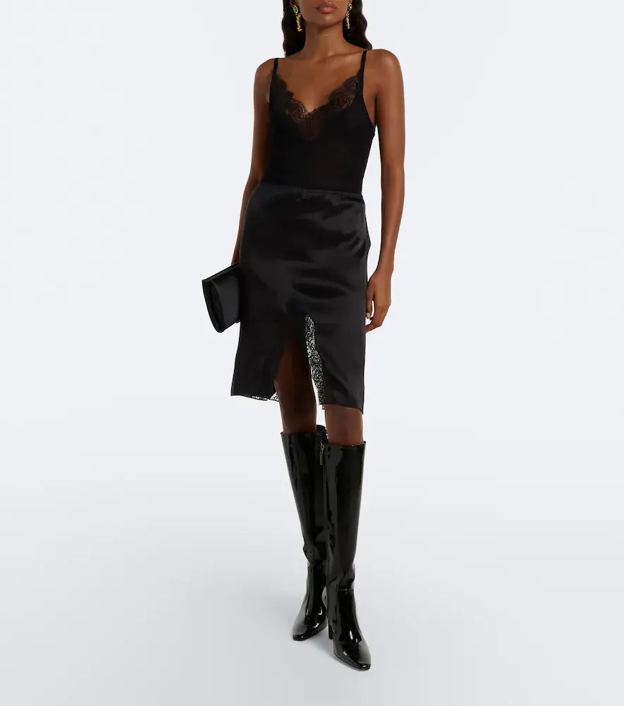 Saint Laurent Francoise patent leather knee-high boots | Thumbnail 5