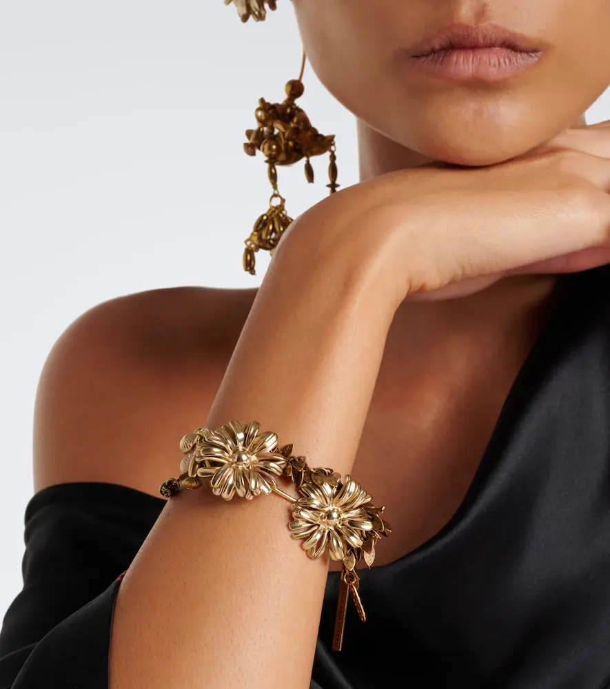 Dries Van Noten Floral embellished bracelet | Thumbnail 4 Dries Van Noten Floral embellished bracelet | Thumbnail 4