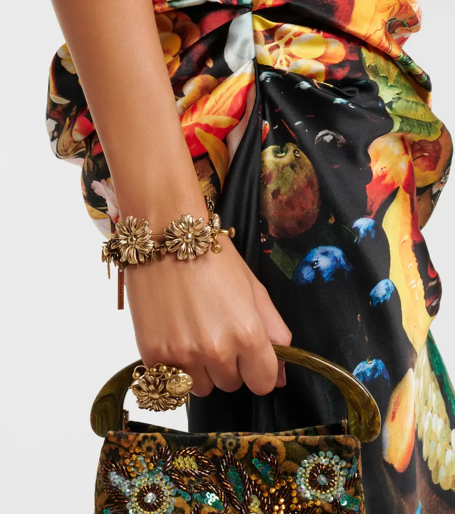Dries Van Noten Floral embellished bracelet | Thumbnail 5 Dries Van Noten Floral embellished bracelet | Thumbnail 5