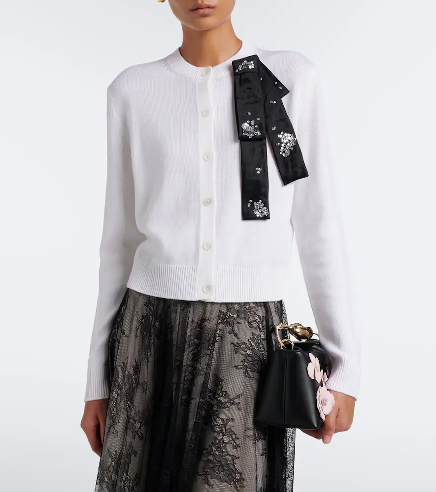 Erdem Embellished wool cardigan | Thumbnail 4 Erdem Embellished wool cardigan | Thumbnail 4