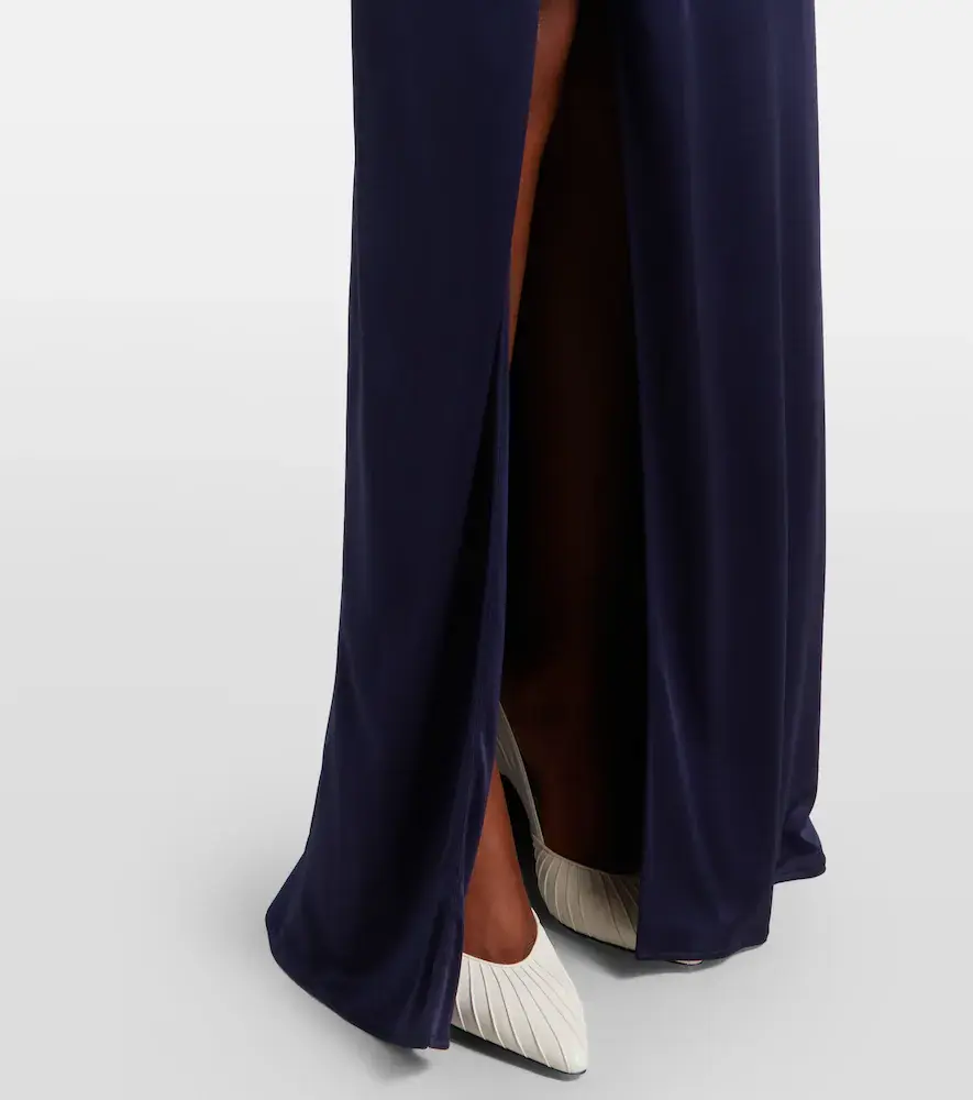 Versace Medusa draped ruched jersey gown | Thumbnail 3