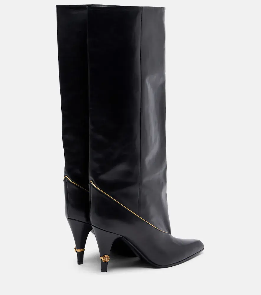 Versace Medusa leather mid-calf boots | Thumbnail 3 Versace Medusa leather mid-calf boots | Thumbnail 3