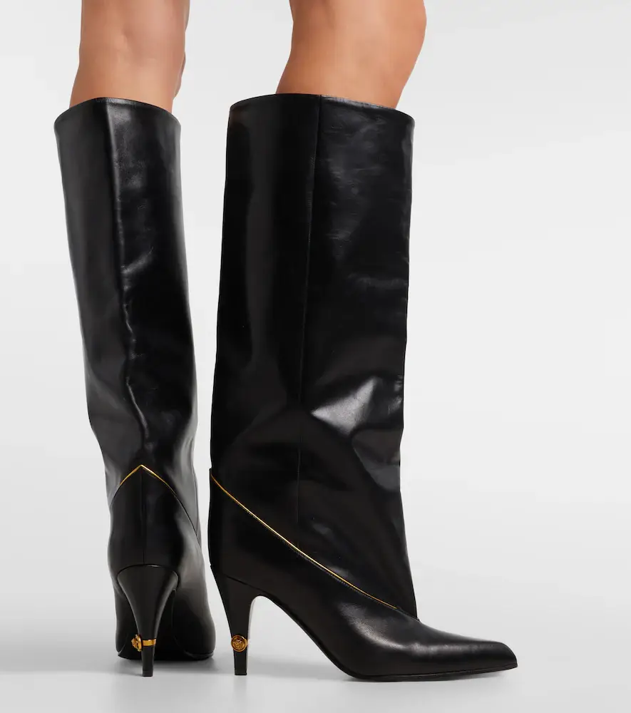 Versace Medusa leather mid-calf boots | Thumbnail 5 Versace Medusa leather mid-calf boots | Thumbnail 5