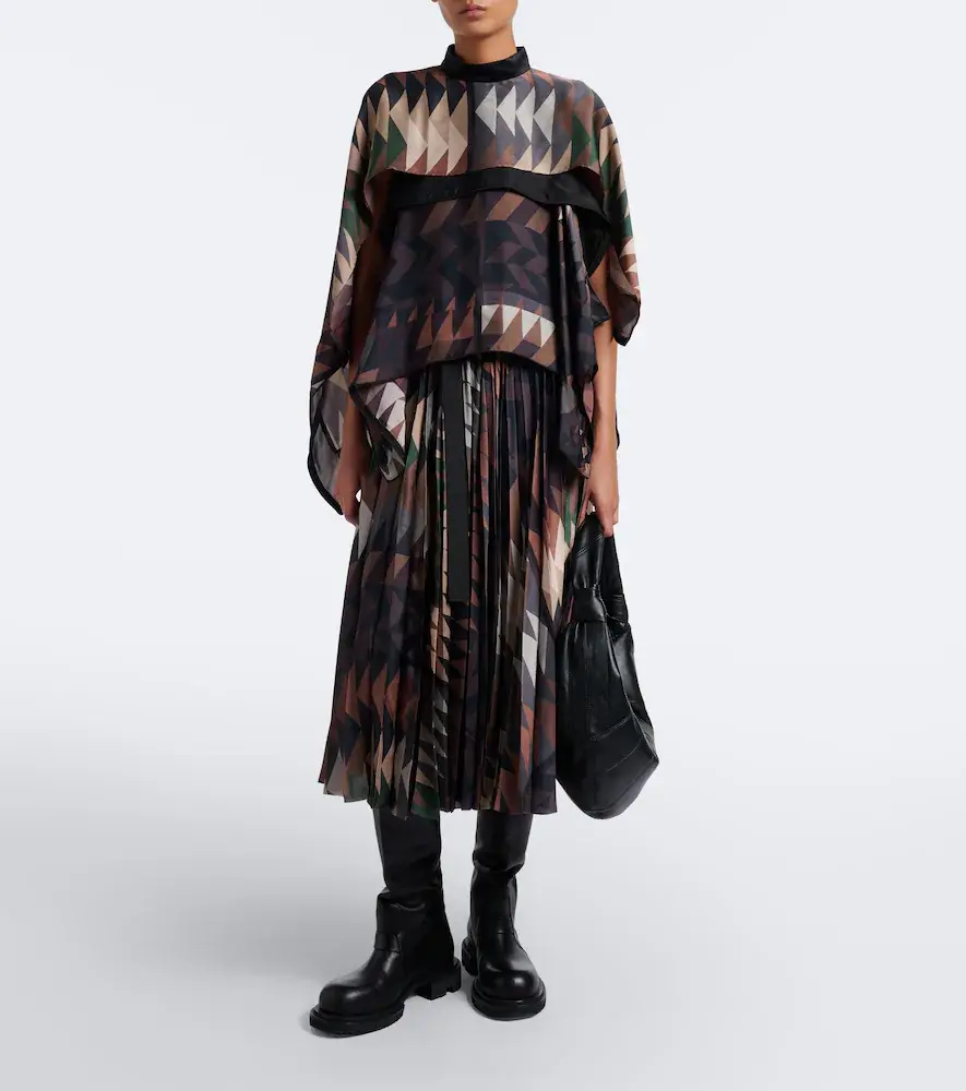 Sacai Printed satin top | Thumbnail 4