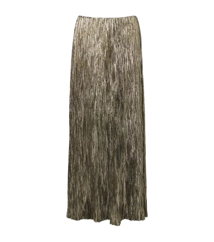 Luciana satin maxi skirt