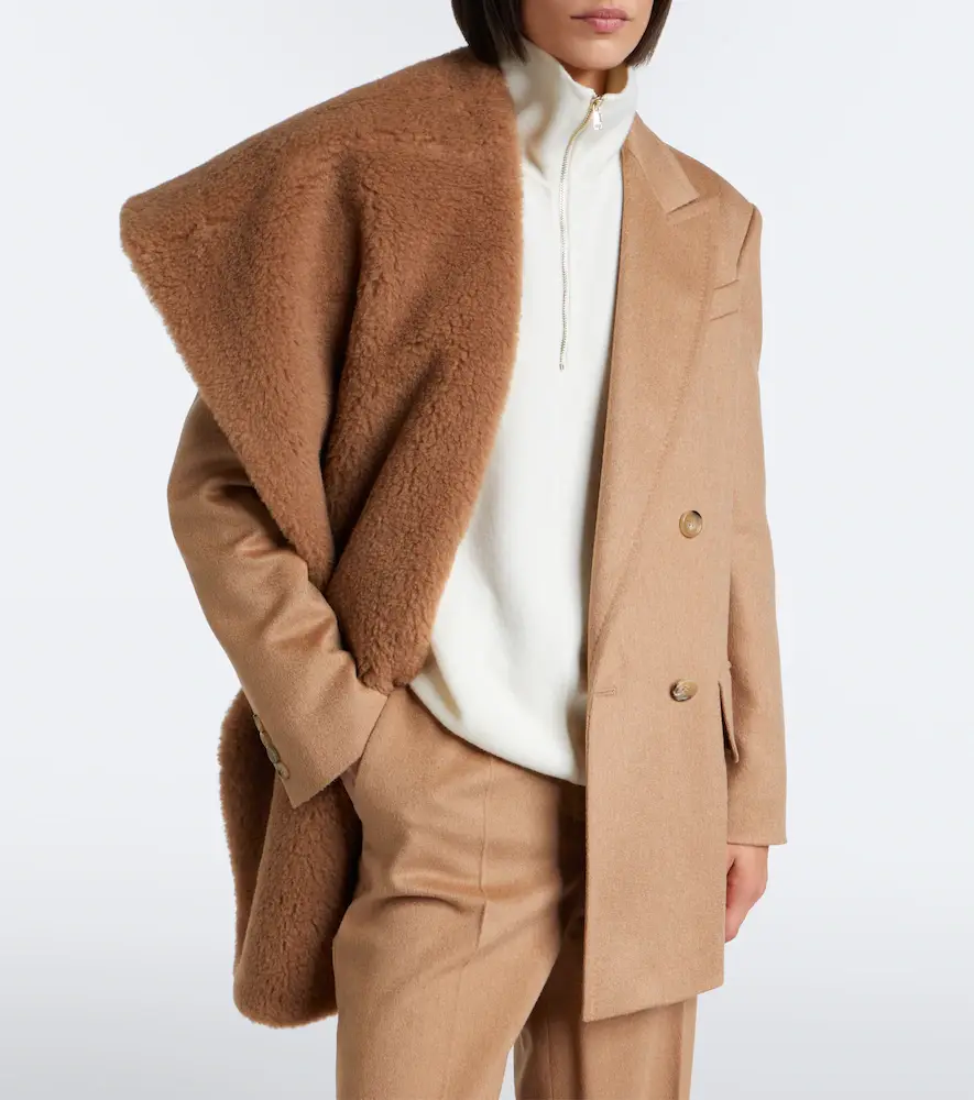 Max Mara Camel hair and silk shawl | Thumbnail 3 Max Mara Camel hair and silk shawl | Thumbnail 3