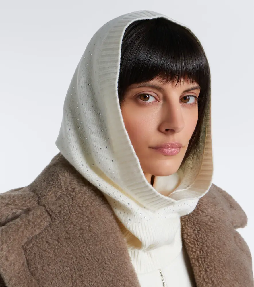 Max Mara Embellished cashmere balaclava | Thumbnail 4 Max Mara Embellished cashmere balaclava | Thumbnail 4