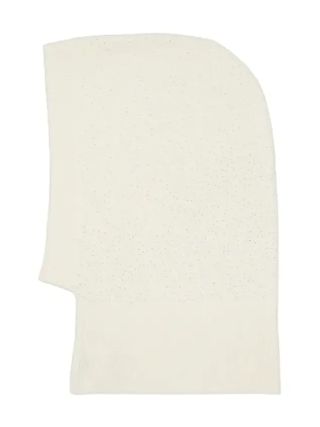Embellished cashmere balaclava