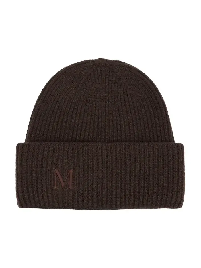 Embroidered cashmere beanie Embroidered cashmere beanie