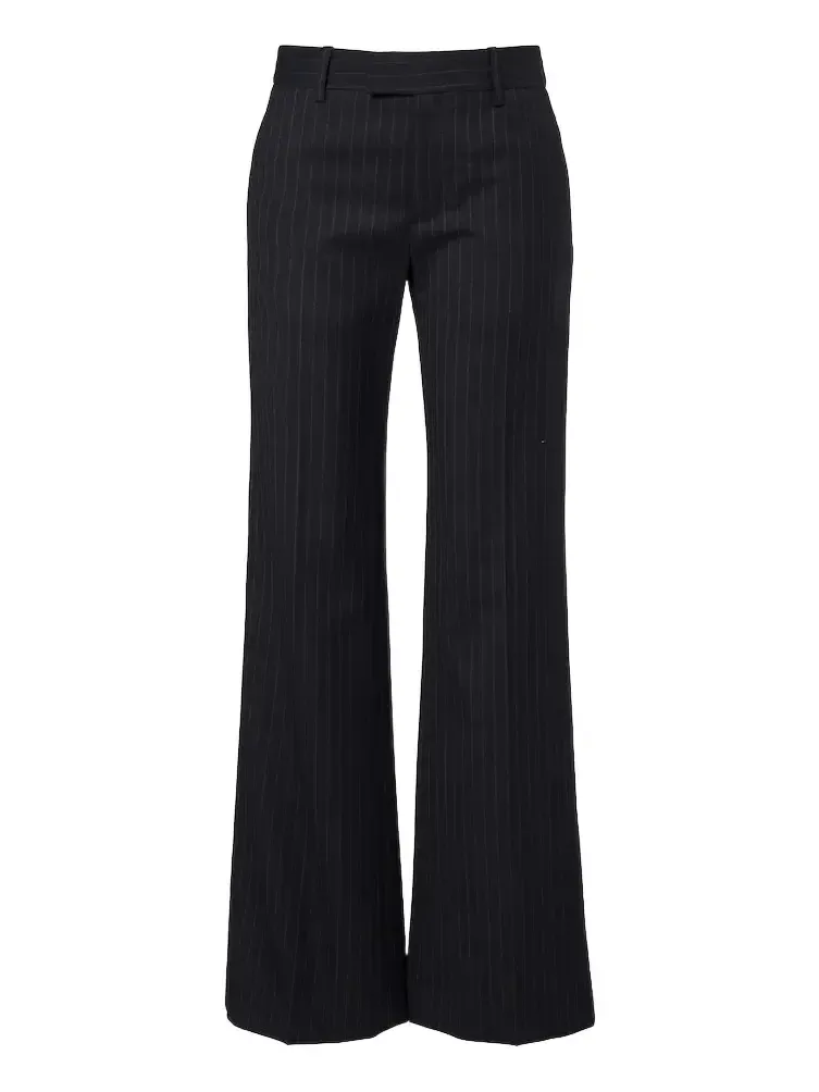 Bethany pinstriped wool flared pants Bethany pinstriped wool flared pants