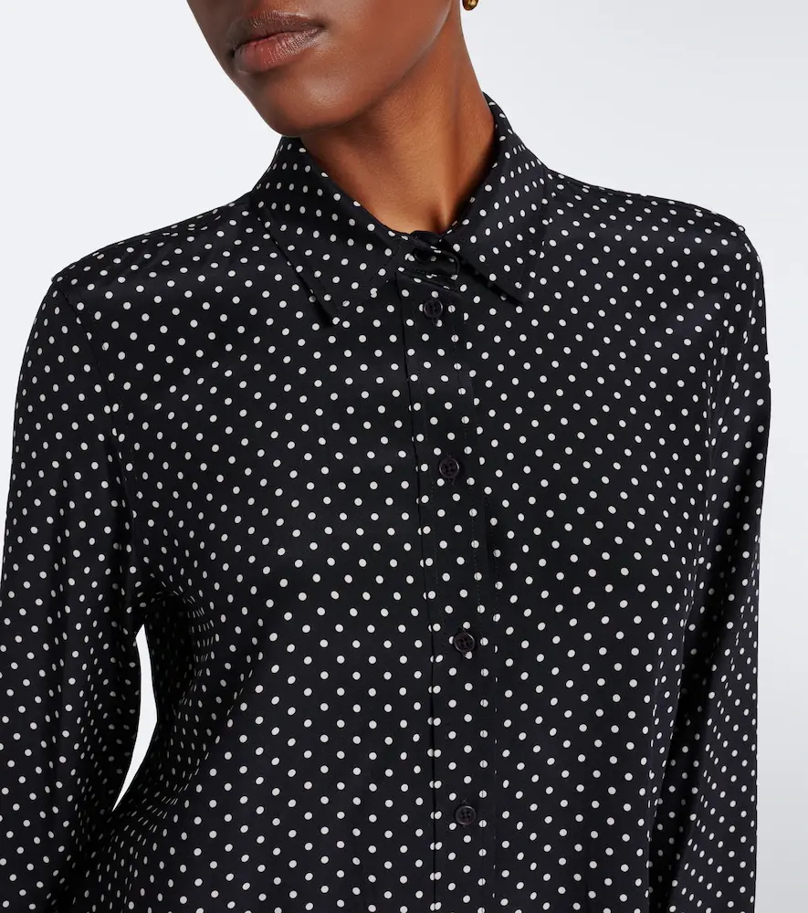 Nili Lotan Gana polka-dot silk shirt | Thumbnail 3 Nili Lotan Gana polka-dot silk shirt | Thumbnail 3