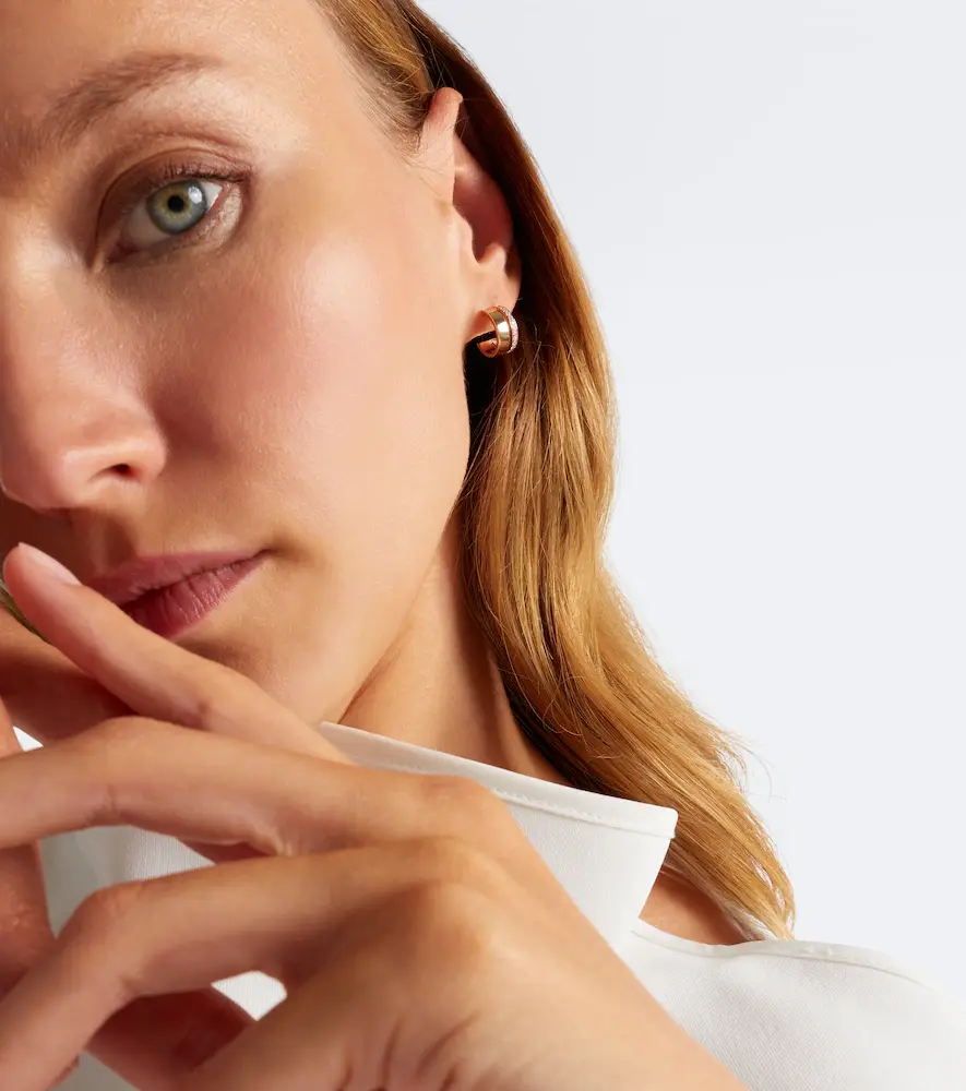 Repossi Berbere 18kt rose gold single hoop earring with diamonds | Thumbnail 4 Repossi Berbere 18kt rose gold single hoop earring with diamonds | Thumbnail 4